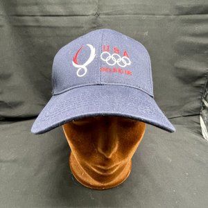 Vintage USA OLYMPICS Hat Beijing 2008 Blue Stitched Adjustable HAT CAP